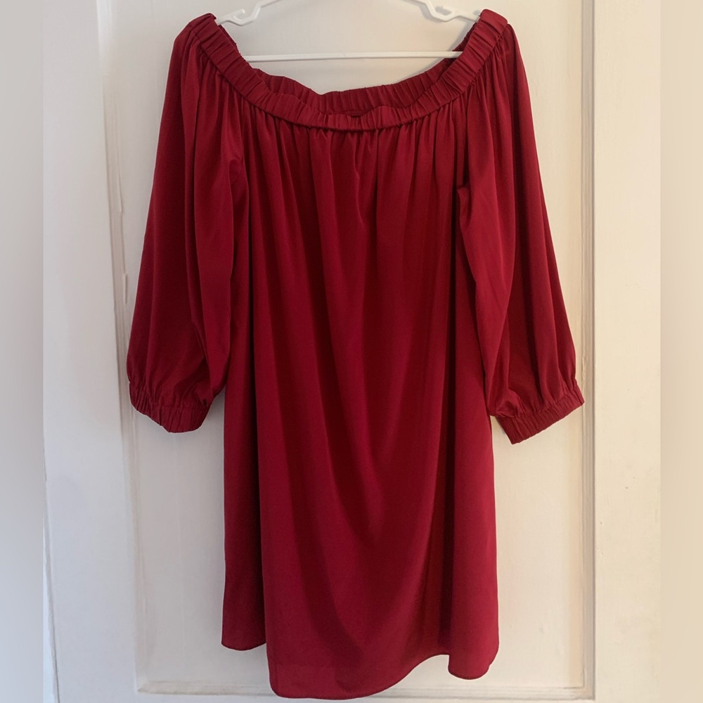 Alice + Olivia Burgundy Dress